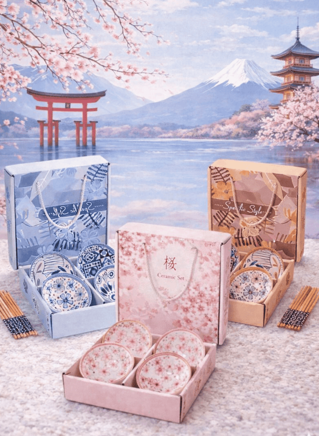 4 Set Mangkok Japanese Theme