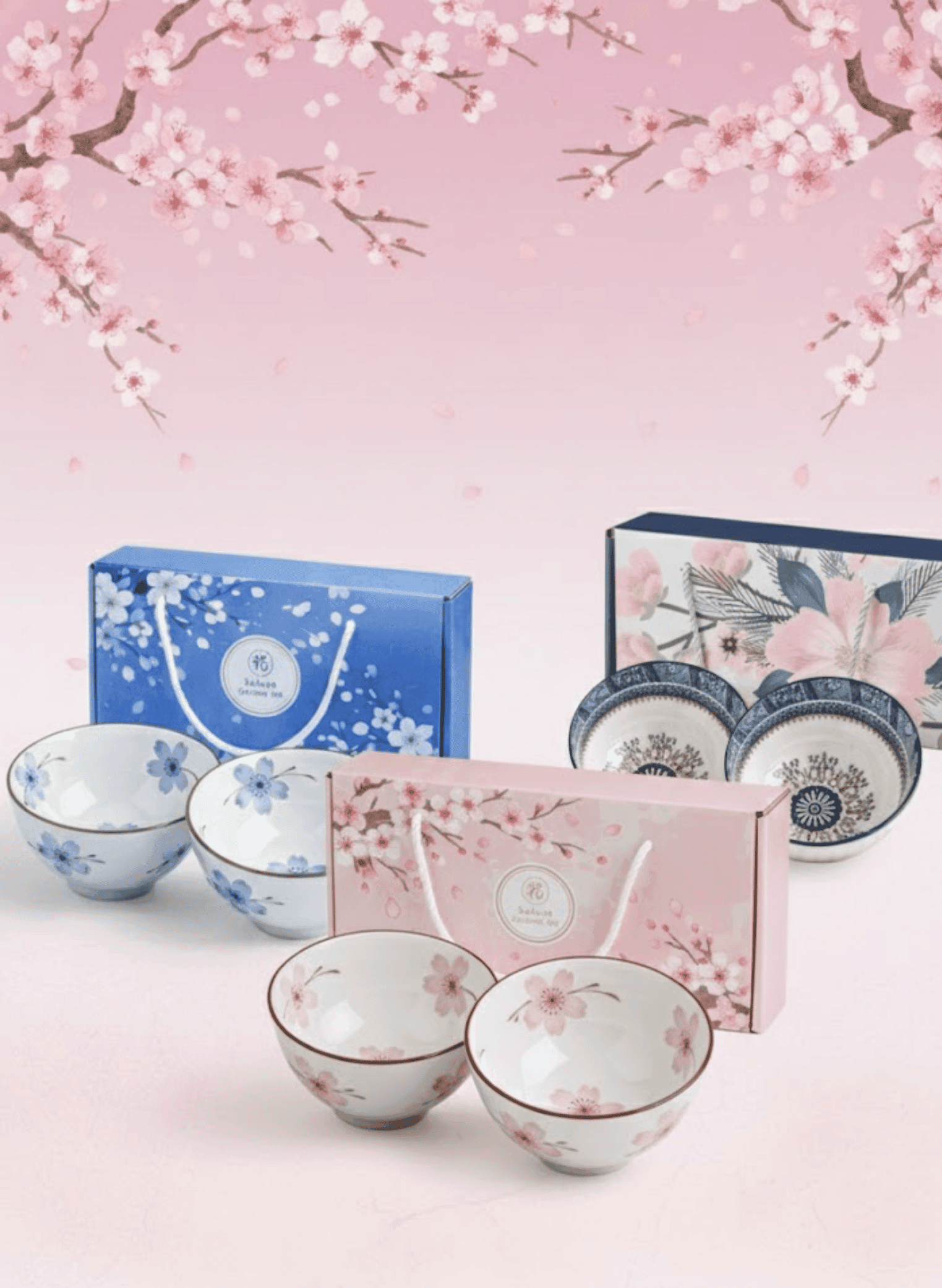 2 Set Mangkok Japanese Theme